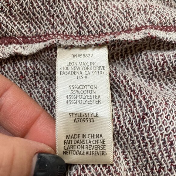 MAX Studio BNWT Hooded Tunic Sweater Burgundy - Picture 9 of 9